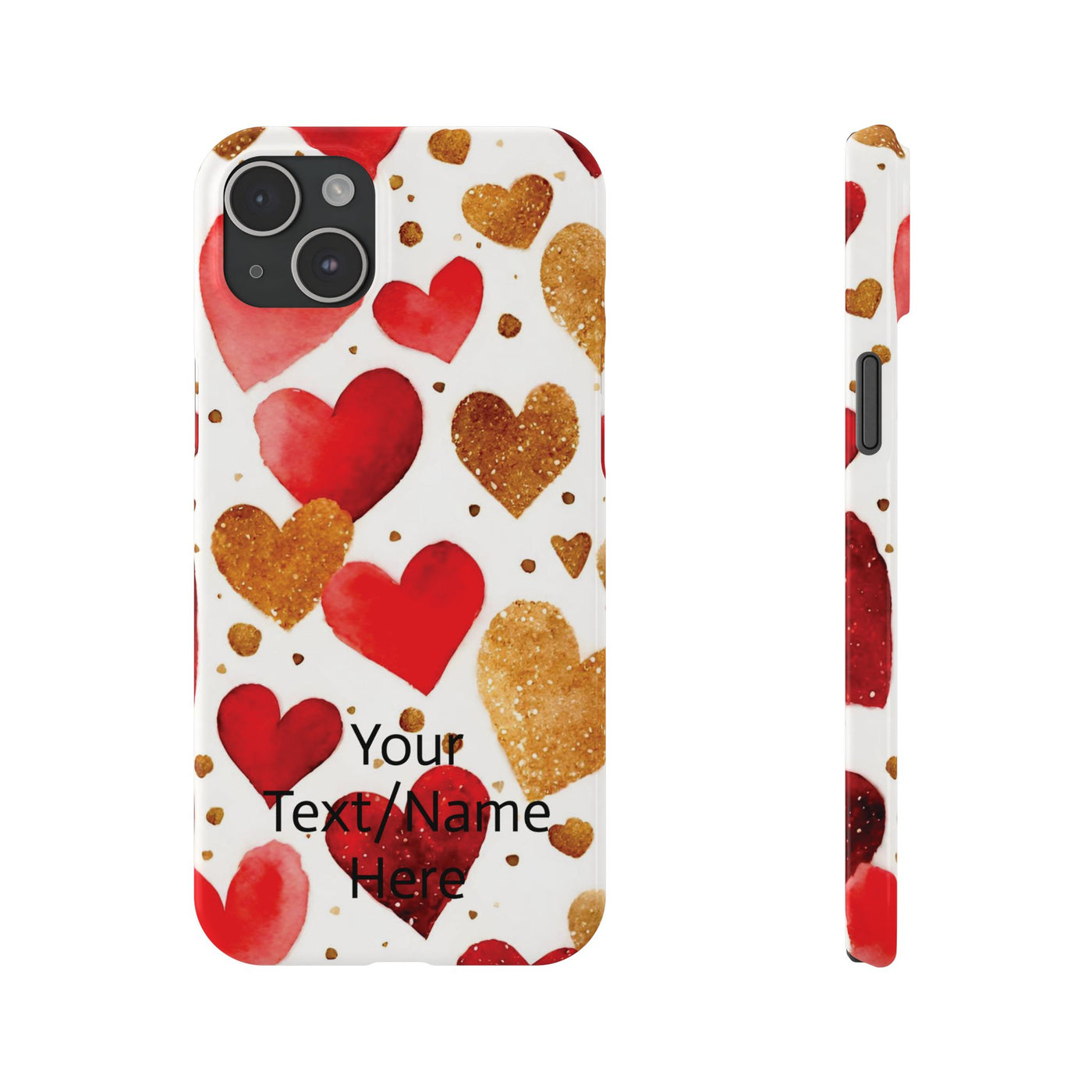 Slim Custom Personalized Valentine Love Gift for Her Cute Phone Cases for Iphone 16 Pro Max | iPhone 15 Case | iPhone 15 Pro Max Case, Iphone 14