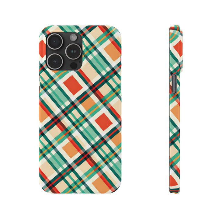 Slim Checkered Plaid Gift for Her Cute Phone Cases for Iphone 16 Pro Max | iPhone 15 Case | iPhone 15 Pro Max Case, Iphone 14, 13, 12, 11, 10, 8, 7 - Studio40ParkLane