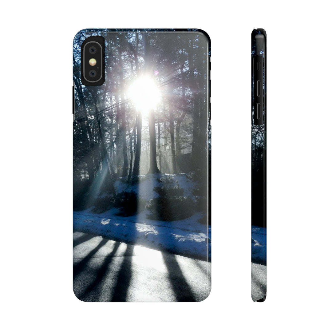 Slim Cute Phone Cases for Iphones - | iPhone 15 Case | iPhone 15 Pro Max Case, Iphone 14 Case, Iphone 14 Pro Max, Iphone 13, Winter Morning Sun - Studio40ParkLane