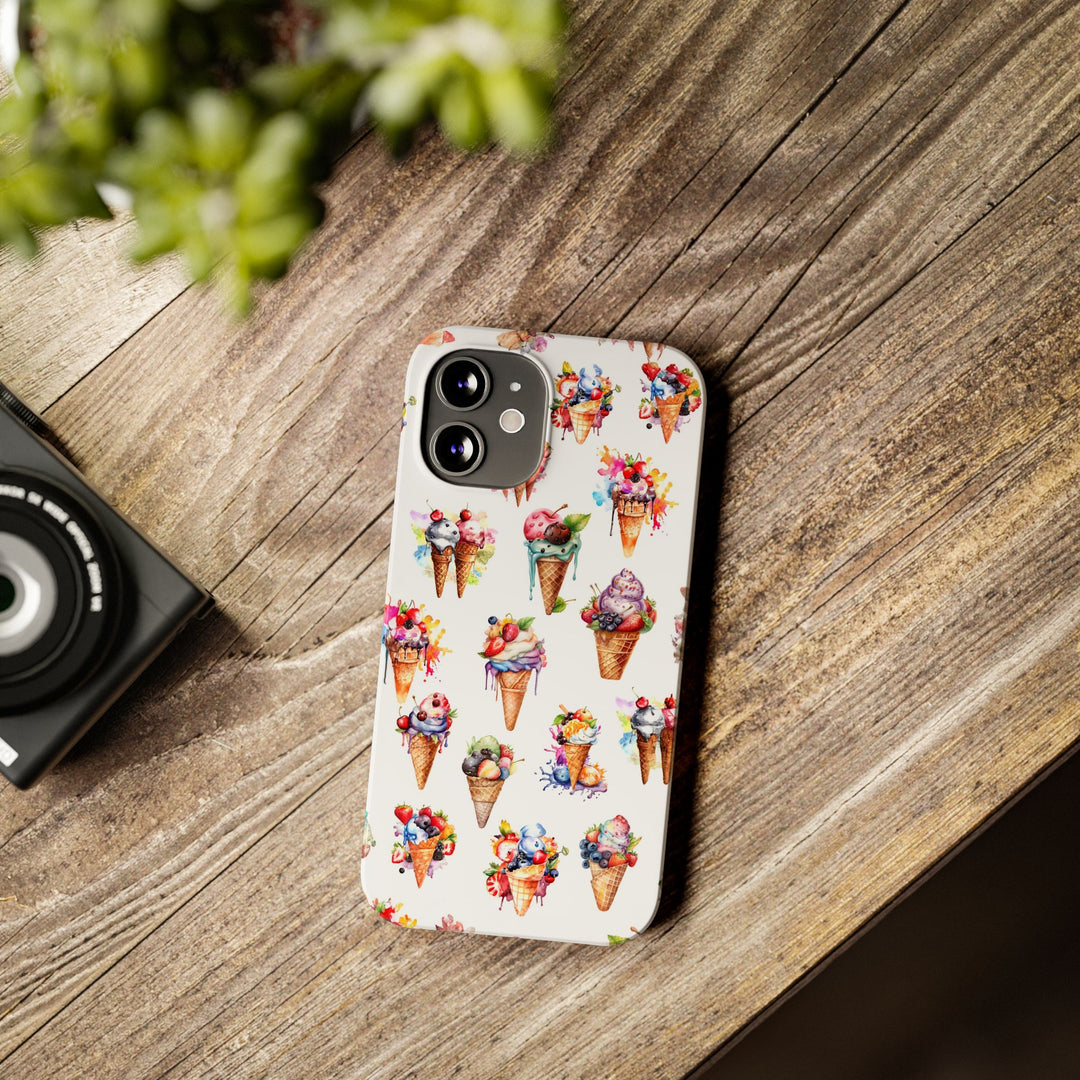 Slim Summer Ice Cream Slim Cute Phone Cases for Iphone | iPhone 15 Case | iPhone 15 Pro Max Case, Iphone 14, Iphone 14 Pro Max, Iphone 13 - Studio40ParkLane