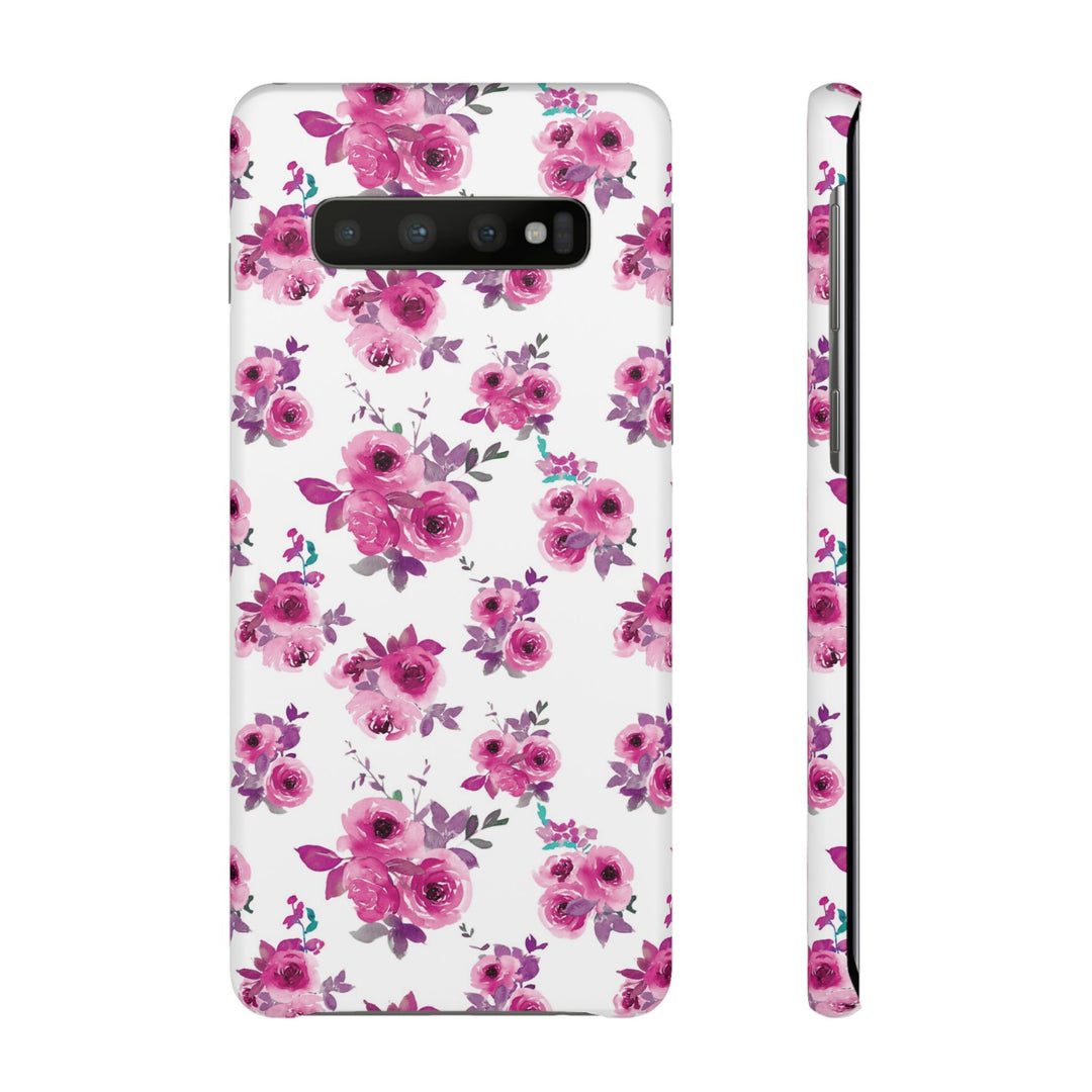 Sleek Snap Flowers Gift for Her Cute Phone Case for iPhone 16 15 14 13 12 11 X Xs Max Xr Pro Plus Samsung Galaxy S24 S23 S22 S21 S20 Ultra