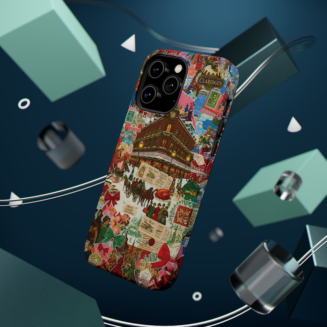 Aesthetic Tough Magsafe London Coquette Collage Phone Case - For iPhone 17 Pro Max iPhone 16 Pro iPhone 15 Iphone 14 Plus 13 Pro 12 11 10 - Studio40ParkLane