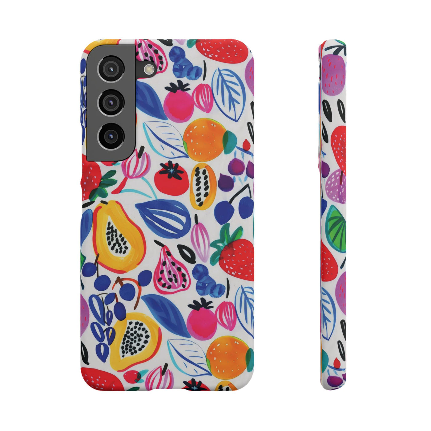 Snap Summer Fruit Gift for Her Cute Phone Cases for Samsung Galaxy S24, S23, S22, S21, S20, Plus, Ultra, Iphone 16, 15, 14, Pro and Max