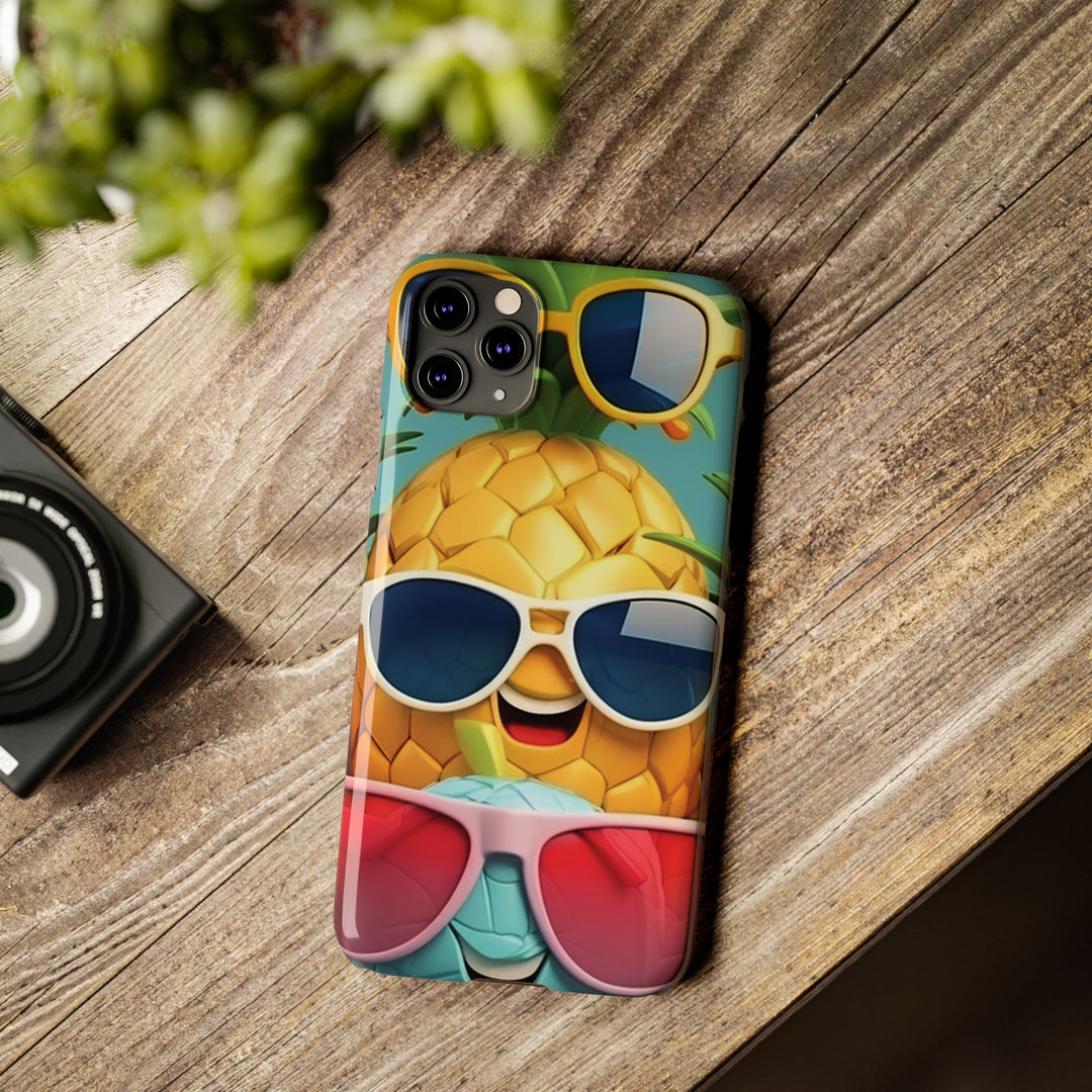 Slim Cute Phone Cases for Iphone - | iPhone 15 Case | iPhone 15 Pro Max Case, Iphone 14 Case, Iphone 14 Pro Max, Iphone 13, Summer Pineapple Fruit - Studio40ParkLane