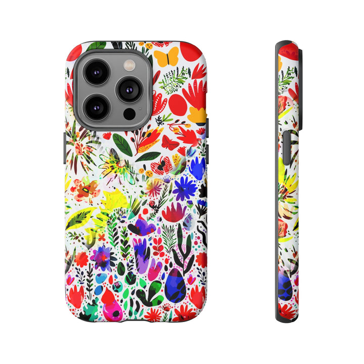 Impact Resistant, Colored Flowers, Cute Phone Cases for Samsung S24, S23, S22, S21, IPhone 15 pro Iphone 14 pro Iphone 13 IPhone 12 Iphone 11 - Studio40ParkLane