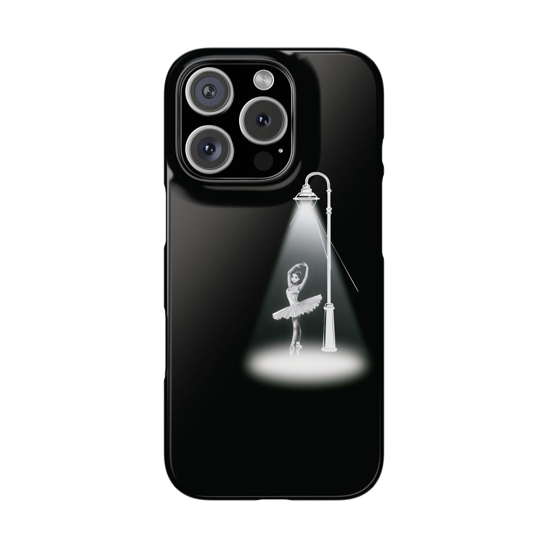 Slim Ballet Dancer Spotlight Gift for Her Cute Phone Cases for Iphone 16 Pro Max | iPhone 15 Case | iPhone 15 Pro Max Case, Iphone 14, 13, 12, 11, 10, 8, 7 - Studio40ParkLane