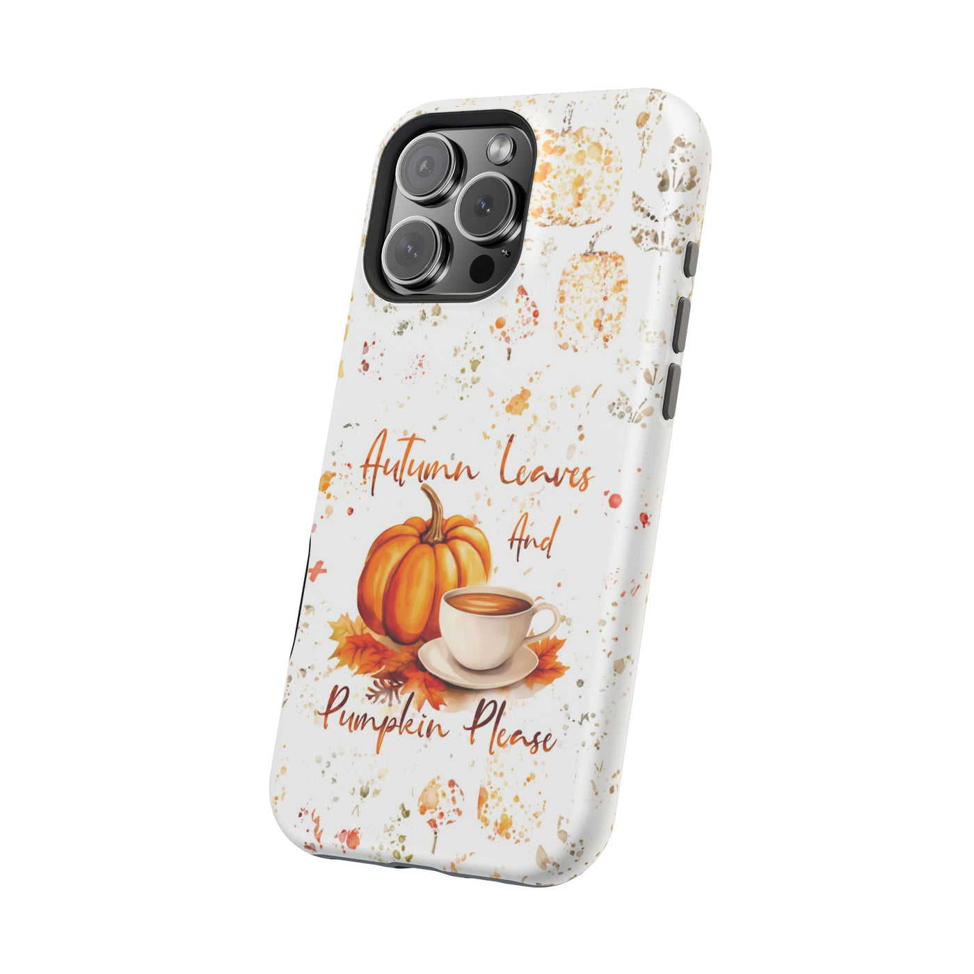 Fall Leaves Pumpkins Tough Magsafe Cute Phone Cases for Iphone | iPhone 15 Case | iPhone 15 Pro Max Case, Iphone 14, Iphone 14 13 12 11 10 9 8 7 - Studio40ParkLane