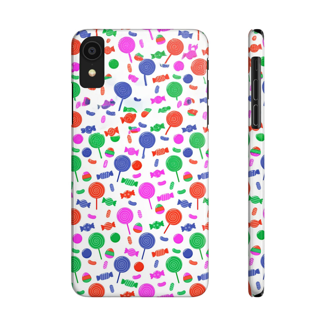 Slim Cute Phone Cases for Iphone - | iPhone 15 Case | iPhone 15 Pro Max Case, Iphone 14 Case, Iphone 14 Pro Max, Iphone 13, Summer Lollipops Red - Studio40ParkLane