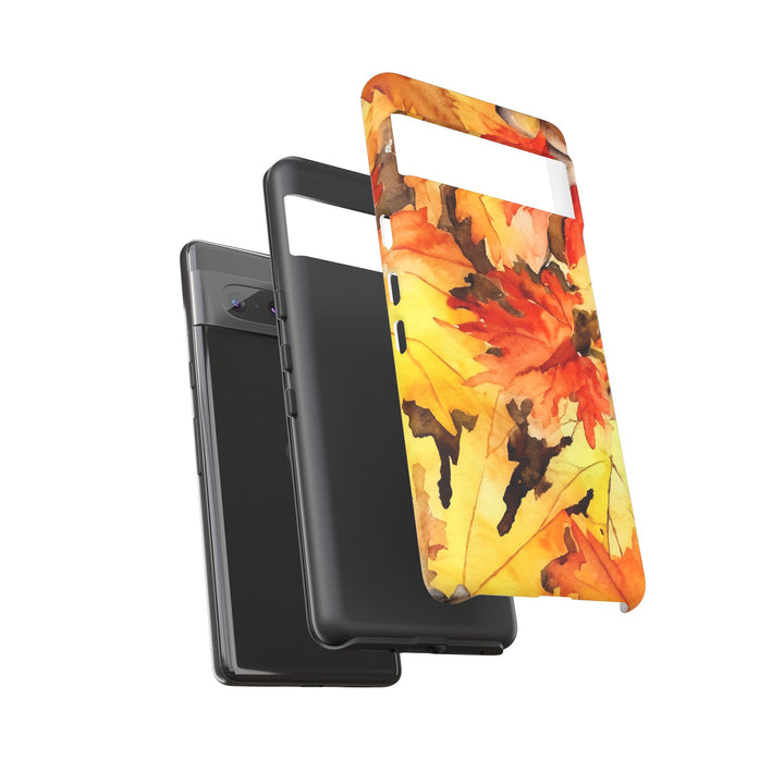 Impact Resistant, Fall Leaves, Cute Phone Cases for Samsung S24, S23, S22, S21, IPhone 15 pro Iphone 14 pro Iphone 13 IPhone 12 Iphone 11 - Studio40ParkLane
