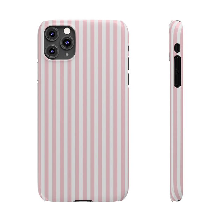 Slim Sweet Pink Striped Cute Phone Case for Iphone 16 - | iPhone 15 Pro Max Case | iPhone 14 Case Iphone 13 12 11 10 9 8 7 X XS Gift for Her