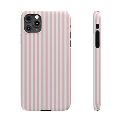 Slim Sweet Pink Striped Cute Phone Case for Iphone 16 - | iPhone 15 Pro Max Case | iPhone 14 Case Iphone 13 12 11 10 9 8 7 X XS Gift for Her