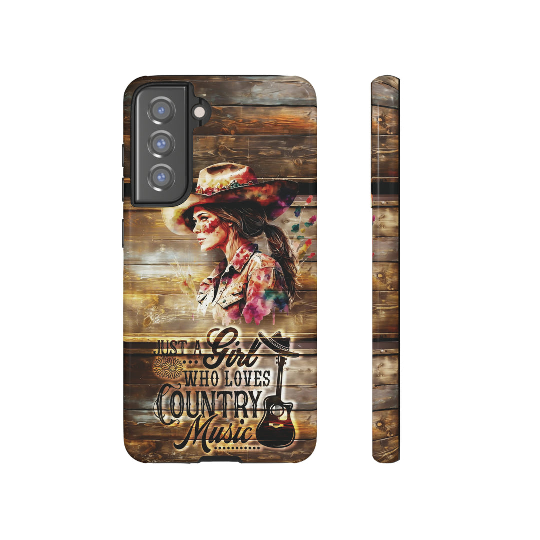 Cute Samsung Phone Case | Aesthetic Samsung Phone Case | Galaxy S23, S22, S21, S20 | Country Music Girl, Protective Phone Case - Studio40ParkLane