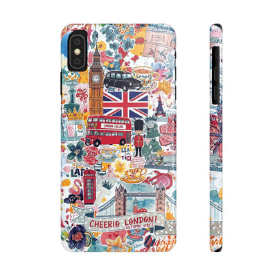 Slim London England Coquette Collage Cute Phone Case for Iphone 17 - | iPhone 16 Pro Max Case | iPhone 15 Case Iphone 14 13 12 11 10 9 8 7 - Studio40ParkLane