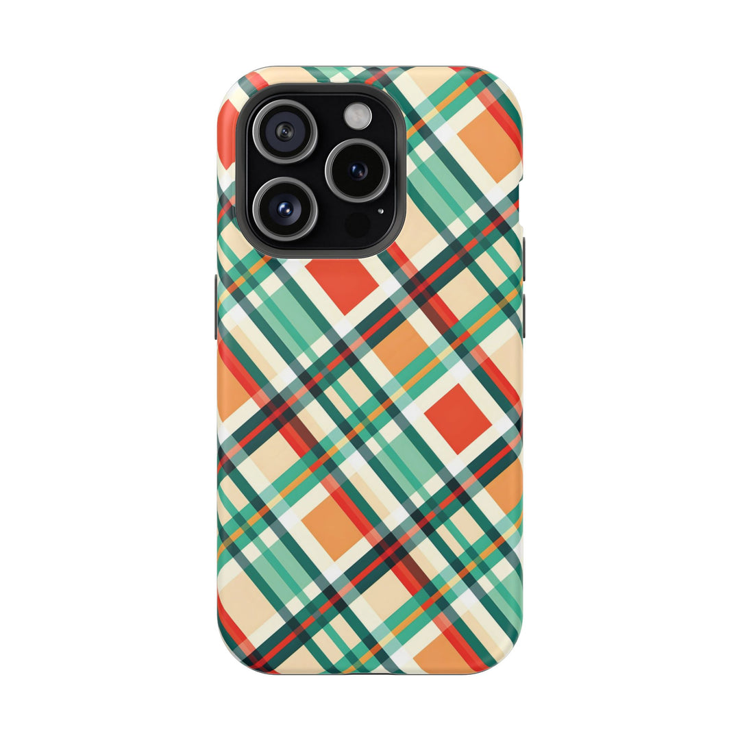 Checkered Plaid Magsafe Gift for Her Cute Phone Case for Iphone, | iPhone 16 | iPhone 15 Pro Max, Iphone 14 Pro Max, 13 12 11 10 9 8 7 - Studio40ParkLane