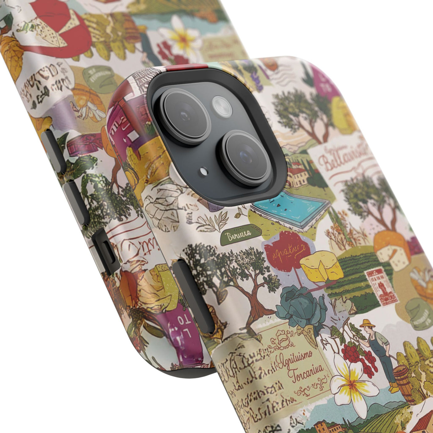 Italy Tuscany Coquette Collage Tough Magsafe Cute Phone Cases for Iphone | iPhone 17 Pro Max Case, Iphone 16, Iphone 15 14 13 12 11 10 9 - Studio40ParkLane