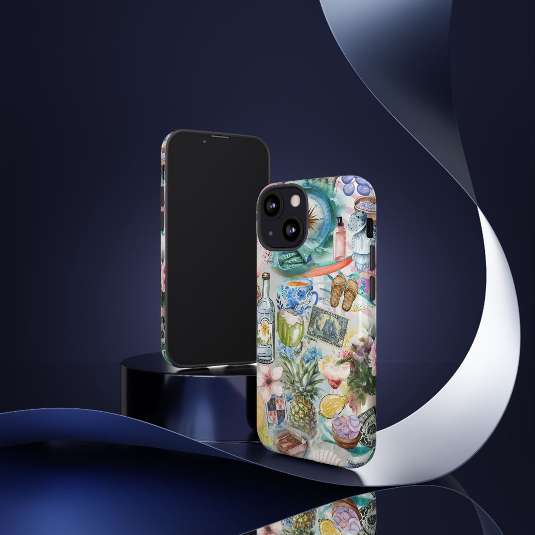 Impact Resistant, Travel Coquette Collage, Cute Phone Cases for Samsung S24, S23, S22, S21, IPhone 15 pro Iphone 14 pro Iphone 13 IPhone 12 Iphone 11 - Studio40ParkLane