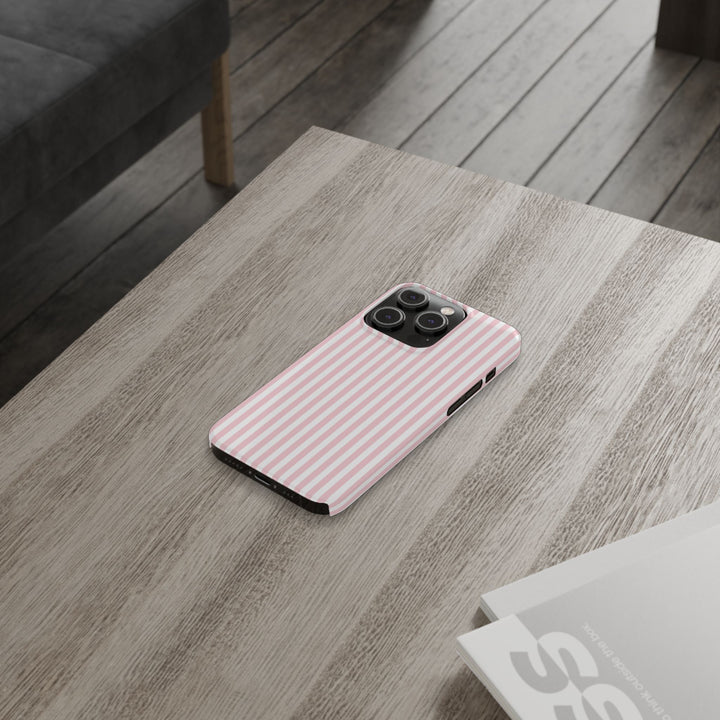 Slim Sweet Pink Striped Cute Phone Case for Iphone 16 - | iPhone 15 Pro Max Case | iPhone 14 Case Iphone 13 12 11 10 9 8 7 X XS Gift for Her