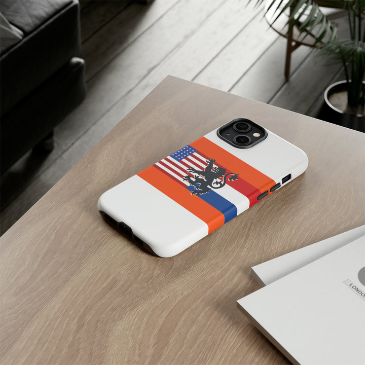 Cute IPhone Case | iPhone 15 Case | iPhone 15 Pro Max Case, Iphone 14 Case, Iphone 14 Pro Max Case IPhone Case for Art Lovers, Dutch US Flag - Studio40ParkLane