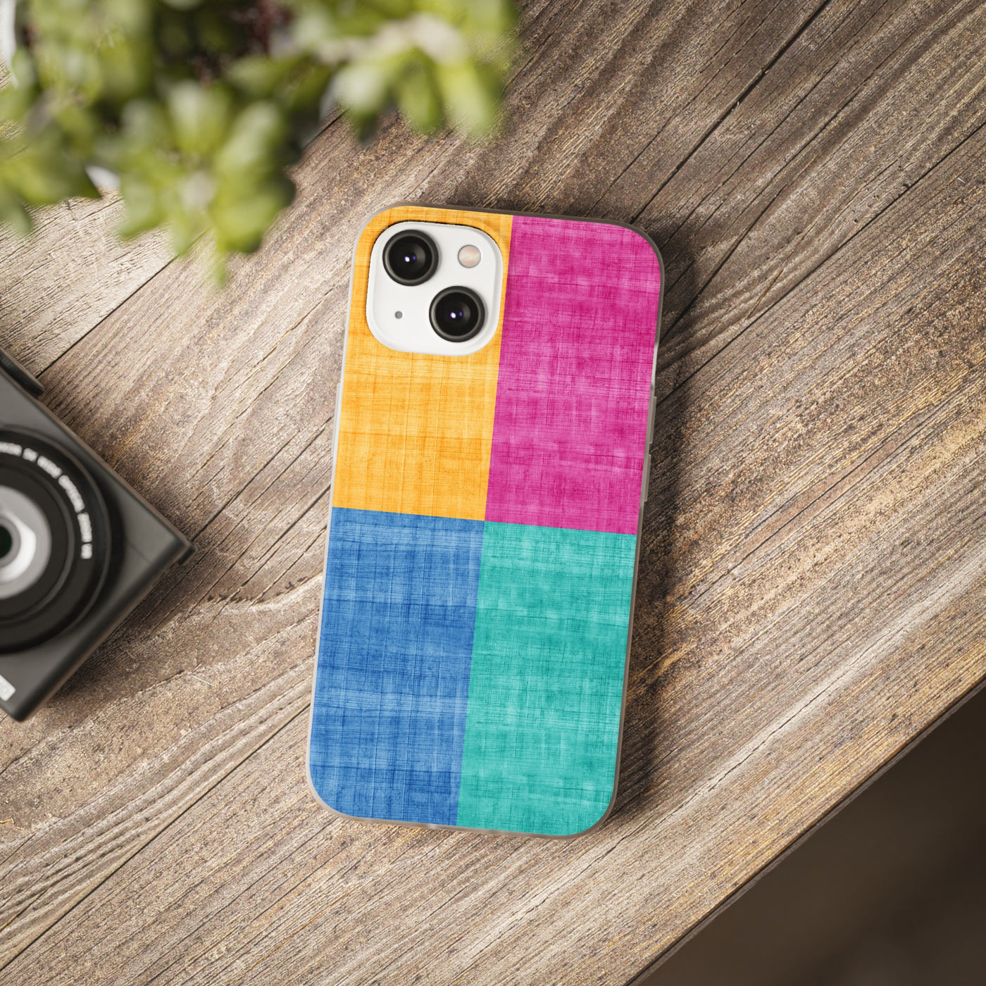 Cute Flexi Phone Cases, Abstract Colored Blocks, Compatible with Samsung Galaxy S23, Samsung S22, Samsung S21, Samsung S20, Galaxy S20 Ultra