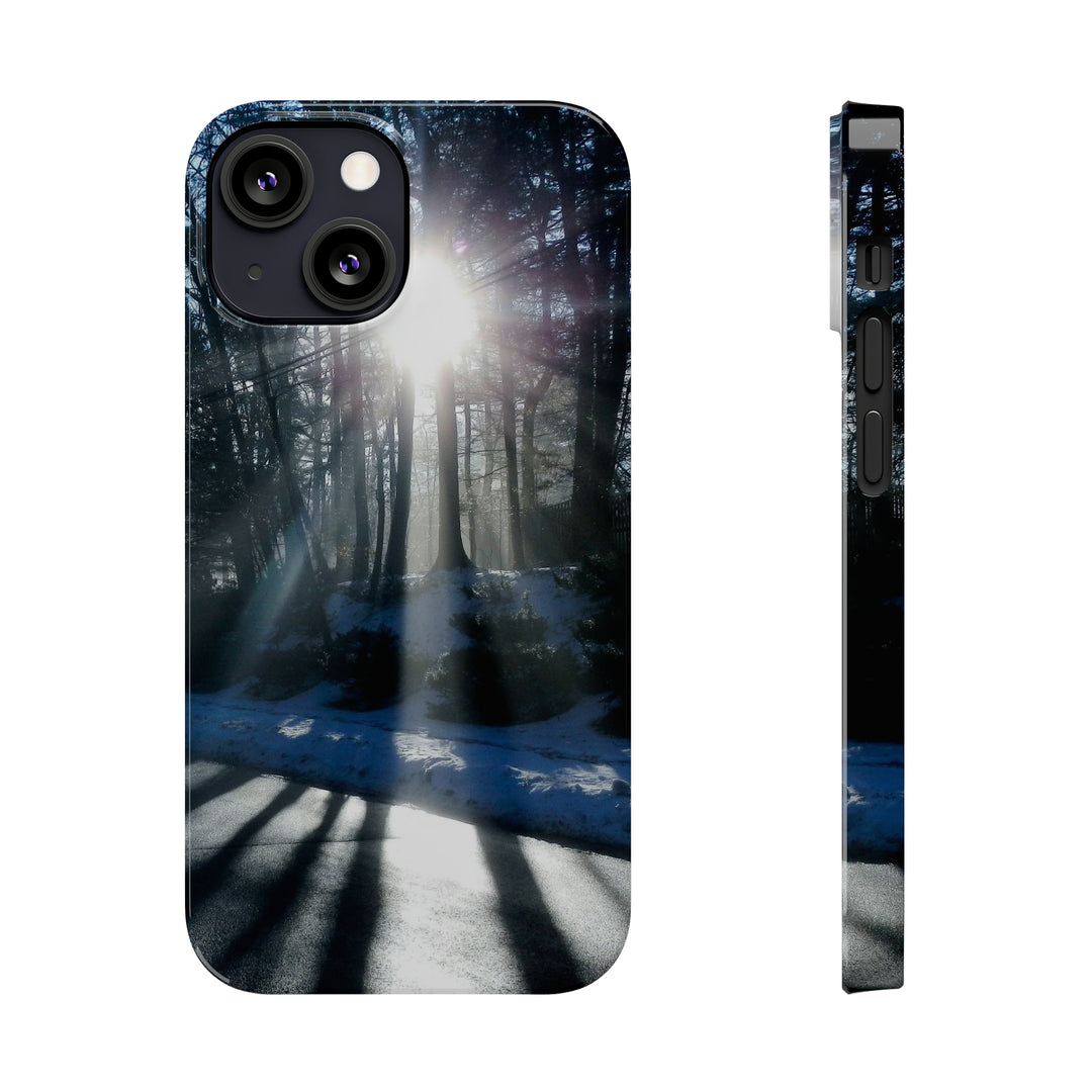 Slim Cute Phone Cases for Iphones - | iPhone 15 Case | iPhone 15 Pro Max Case, Iphone 14 Case, Iphone 14 Pro Max, Iphone 13, Winter Morning Sun - Studio40ParkLane