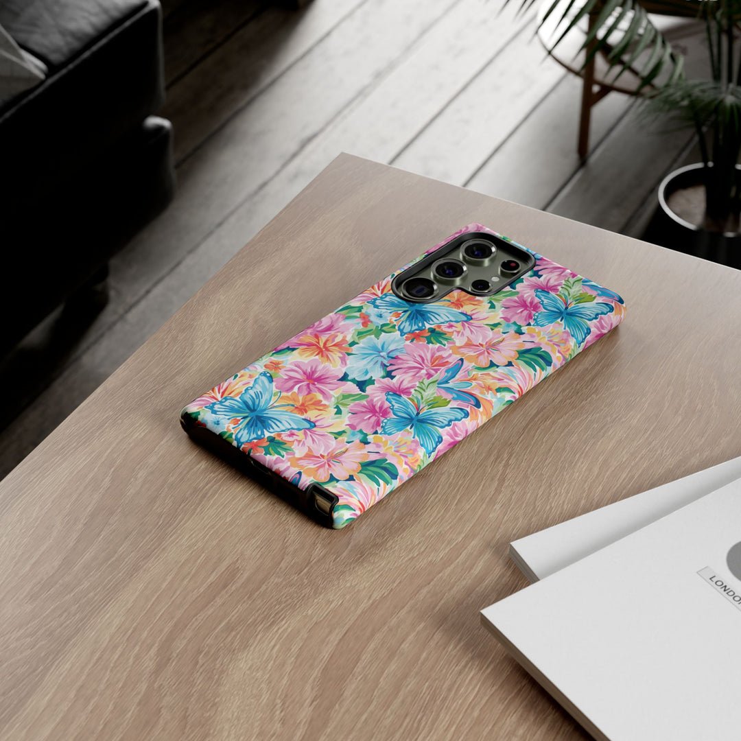 Premium Tough Butterflies Flowers Cute Phone Cases for Samsung S24, S23, S22, S21, S20, Plus and Ultra, Iphone 16 Pro Max,15, 14, 13, 12, 11, 10 - Studio40ParkLane