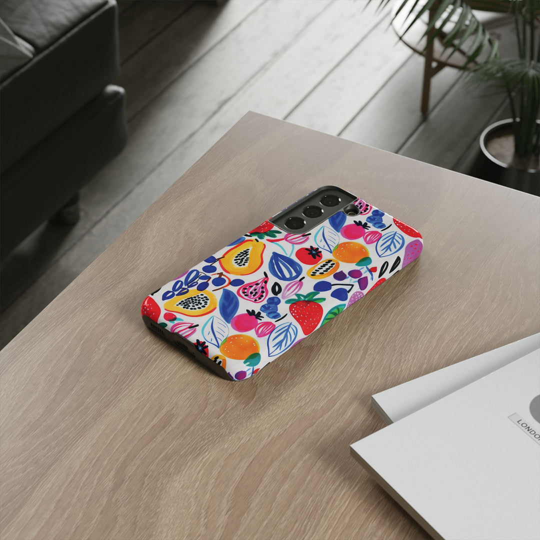 Premium Tough Summer Fruit Collage Gift for Her Cute Phone Cases for Samsung and Iphone, 16, 15, 14, S24, S23, S22, S21, S20, Plus, Ultra, Pro - Studio40ParkLane
