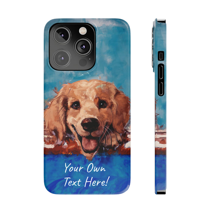 Slim Personalized Cute iPhone Cases - | iPhone 15 Case | iPhone 15 Pro Max Case, Iphone 14 Case, Iphone 14 Pro Max, Iphone 13, Golden Retriever Dog - Studio40ParkLane
