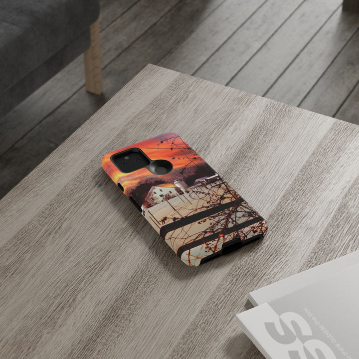 Impact Resistant, Winter Sunset Cute Phone Cases for Samsung S24, S23, S22, S21, IPhone 15 pro Iphone 14 pro Iphone 13 IPhone 12 Iphone 11 - Studio40ParkLane