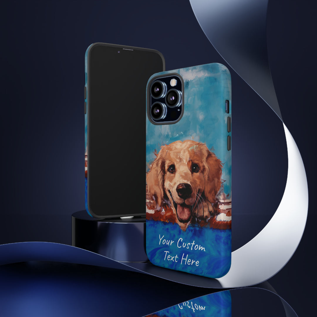 Personalize this Cute IPhone Case | Golden Retriever Dog iPhone Case, iPhone 15 Case | iPhone 15 Case, Iphone 14 Case, Iphone 14 Pro Max Case - Studio40ParkLane