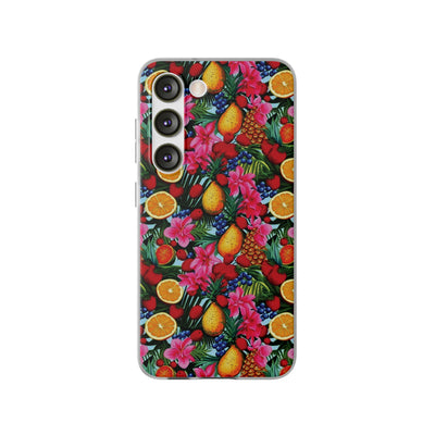 Cute Flexi Phone Cases, For Iphones and Samsung Galaxy Phones, Summer Mixed Fruit, Galaxy S23 Phone Case, Samsung S22 Case, Samsung S21, Iphone 15, Iphone 14, Iphone 13