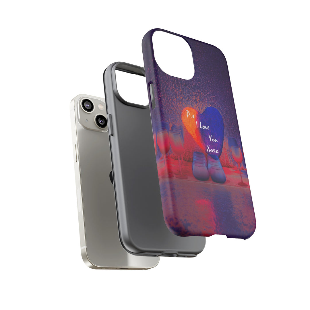 Cute Samsung Case | Cool Iphone Case | PS I love You - Heart, Samsung S24, S23, S22, S21, IPhone 15 Case | Iphone 14 Case, Iphone 13 Case - Studio40ParkLane