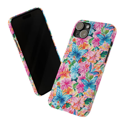 Slim Butterflies Flowers Gift for Her Cute Phone Cases for Iphone 16 Pro Max | iPhone 15 Case | iPhone 15 Pro Max Case, Iphone 14, 13, 12, 11, 10, 8, 7