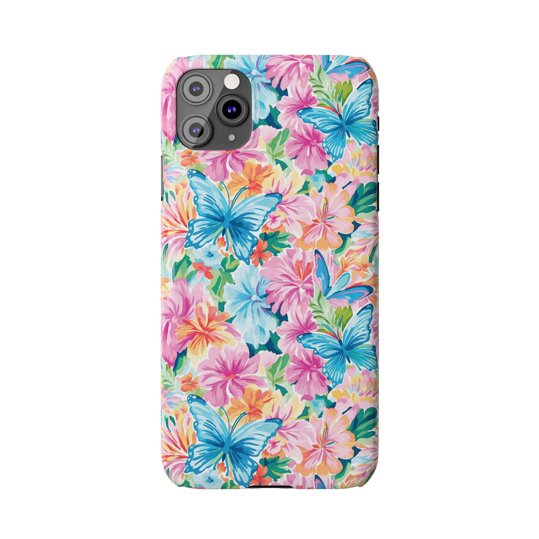 Slim Butterflies Flowers Gift for Her Cute Phone Cases for Iphone 16 Pro Max | iPhone 15 Case | iPhone 15 Pro Max Case, Iphone 14, 13, 12, 11, 10, 8, 7 - Studio40ParkLane