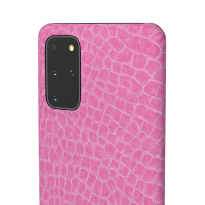 Snap Non Leather Pink Color Pattern Gift for Her Cute Phone Cases for Samsung Galaxy S24, S23, S22, S21, S20, Plus, Ultra, Iphone 16, 15, 14, Pro and Max - Studio40ParkLane