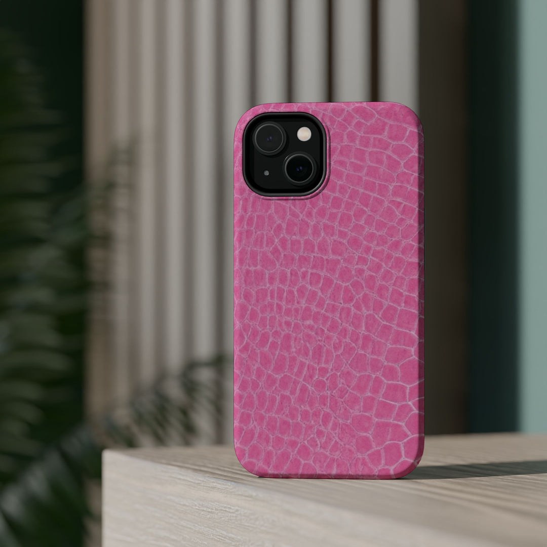 Non Leather Pink Color Pattern Magsafe Cute Phone Case for Iphone Gift for Her, | iPhone 15 Case | iPhone 15 Pro Max Case, Iphone 14, Iphone 14 Pro Max, Iphone 13, Iphone 16 - Studio40ParkLane