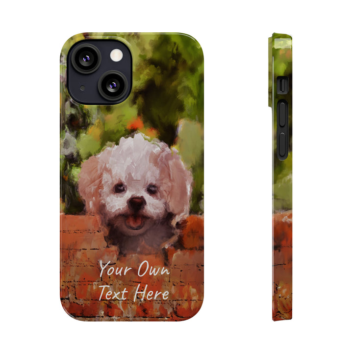 Slim Personalized Cute iPhone Cases - | iPhone 15 Case | iPhone 15 Pro Max Case, Iphone 14 Case, Iphone 14 Pro Max, Iphone 13, Bichon Frise Dog - Studio40ParkLane