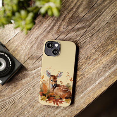 Slim Autumn Fall Deer Gift for Her Cute Phone Cases for Iphone 16 | iPhone 15 Case | iPhone 15 Pro Max Case, Iphone 14, Iphone 14 Pro Max, Iphone 13, Slim