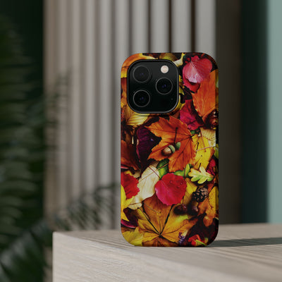 Aesthetic Tough Magsafe Fall Leaves Foliage Phone Case - For iPhone 17 Pro Max iPhone 16 Pro iPhone 15 Iphone 14 Plus 13 Pro 12 11 10 - Studio40ParkLane