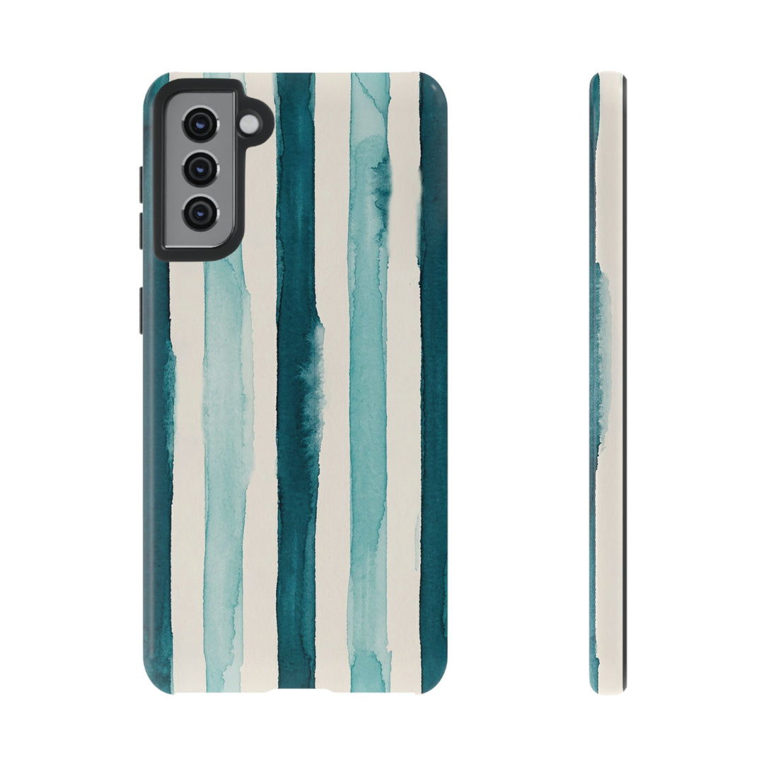 Tough Cute Green Stripes Phone Case, for IPhone 17 Pro Max | Iphone 17 Air, Iphone 16, IPhone 15, 14 13 12, Samsung Galaxy S26, S25, S24, S23
