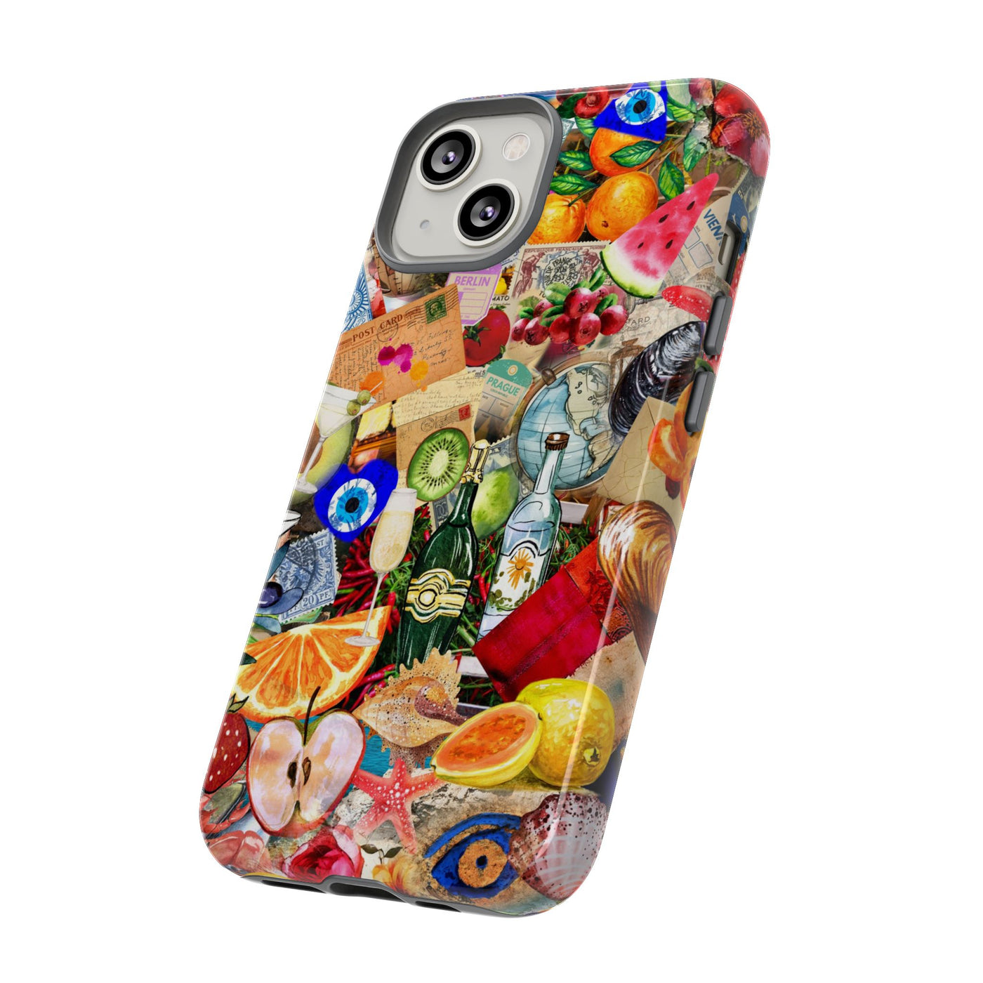 Fruity European Summer Impact Resistant Cute Phone Cases for Samsung S24, S23, S22, S21, IPhone 15 pro Iphone 14 pro Iphone 13 IPhone 12 Iphone 11