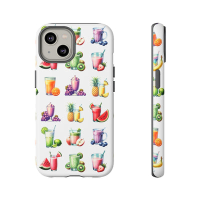 Cute Samsung Case | Cool Iphone Case | Tropical Summer Fruit Cocktail, Samsung S24, S23, S22, S21, IPhone 15 Case | Iphone 14 Case, Iphone 13 Case