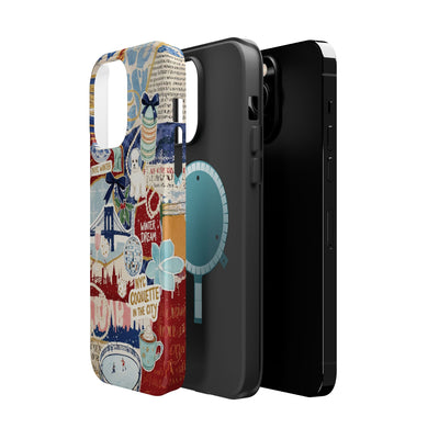New York Winter Coquette Collage Tough Magsafe Cute Phone Cases for Iphone | iPhone 17 Pro Max Case, Iphone 16, Iphone 15 14 13 12 11 10 9