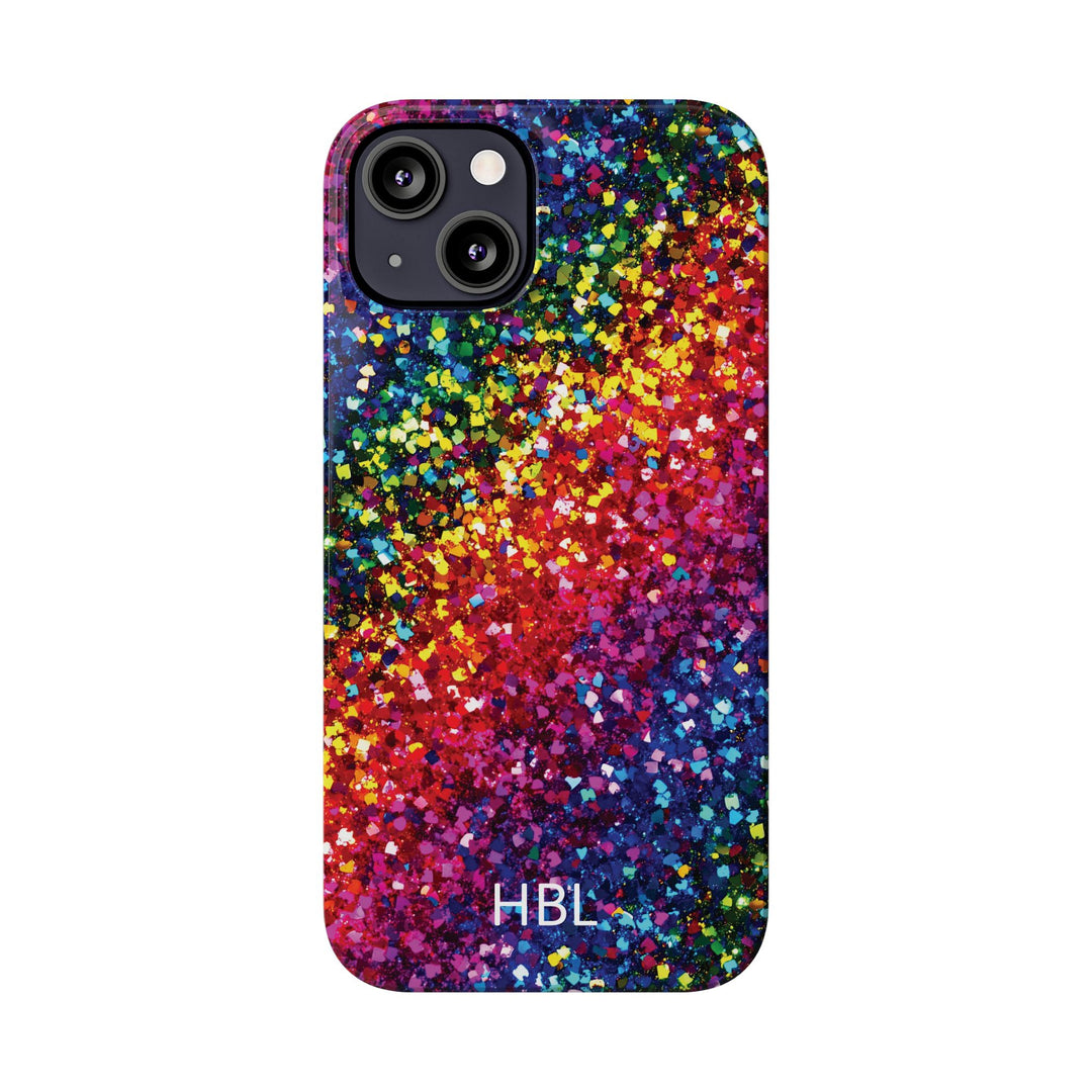 Slim Personalized Slim Muted Faux Play on Glitter Effect Cute Phone Cases for Iphone 16 Pro Max | iPhone 15 Case | iPhone 15 Pro Max Case, Iphone 14, Iphone 14 Pro Max, Iphone 13 12 11 8 7 - Studio40ParkLane