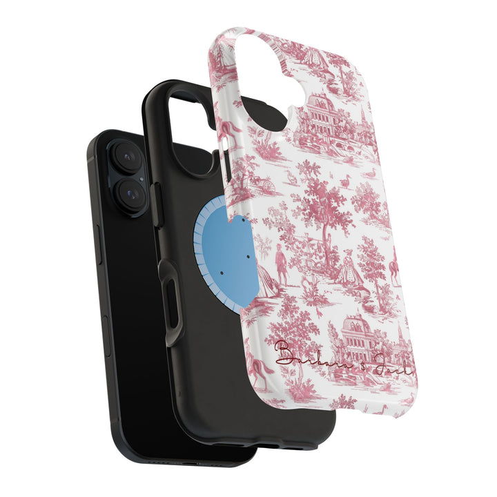 Magsafe French Toile Personalized Initial Custom Gift Cute Phone Cases for Iphone 16 Pro Max | iPhone 15, Pro Max Case, Iphone 14, 13, 12, 11, 10 - Studio40ParkLane