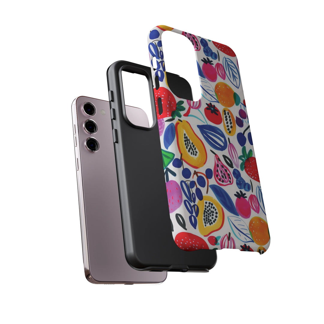 Premium Tough Summer Fruit Collage Gift for Her Cute Phone Cases for Samsung and Iphone, 16, 15, 14, S24, S23, S22, S21, S20, Plus, Ultra, Pro - Studio40ParkLane