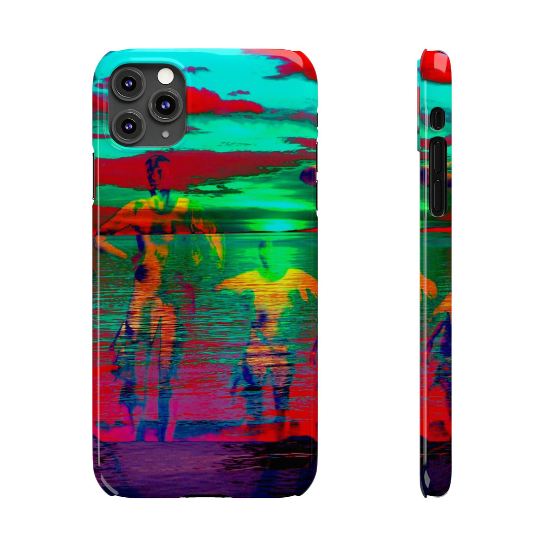 Slim Cute Phone Cases for Iphone - | iPhone 15 Case | iPhone 15 Pro Max Case, Iphone 14 Case, Iphone 14 Pro Max, Iphone 13, Sunset Mystery Dance - Studio40ParkLane