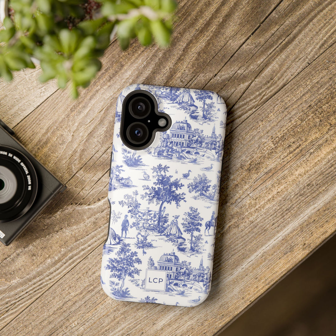 Custom Personalized French Toile Magsafe Phone Case for Iphone 18 - iPhone 17 Pro Max Air Plus 15 14 13 12 11, Samsung Galaxy Phone Cases - Studio40ParkLane