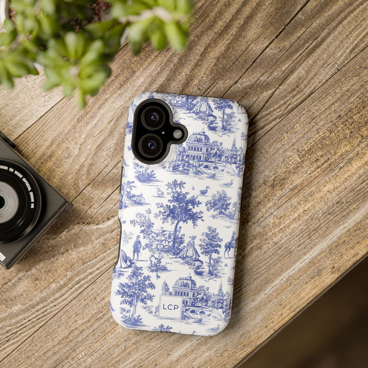 Custom Personalized French Toile Magsafe Phone Case for Iphone 18 - iPhone 17 Pro Max Air Plus 15 14 13 12 11, Samsung Galaxy Phone Cases - Studio40ParkLane