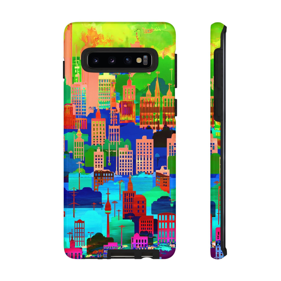 Cute Samsung Case | Cool Iphone Case | Summer City Skyline, Samsung S24, S23, S22, S21, IPhone 15 Case | Iphone 14 Case, Iphone 13 Case - Studio40ParkLane