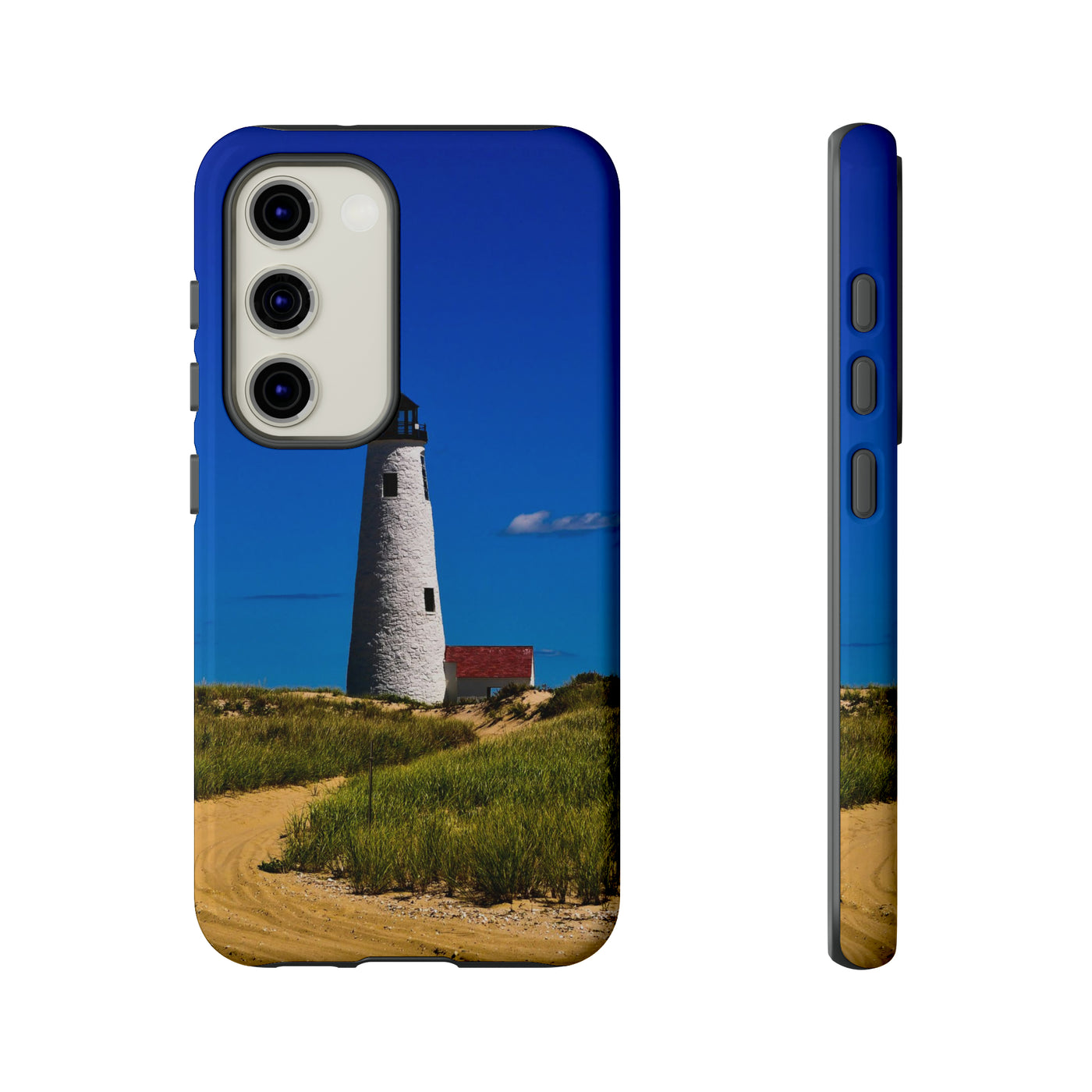 Cute Samsung Phone Case | Aesthetic Samsung Phone Case | Lighthouse Beach | Galaxy S23, S22, S21, S20 | Luxury Double Layer | Cool
